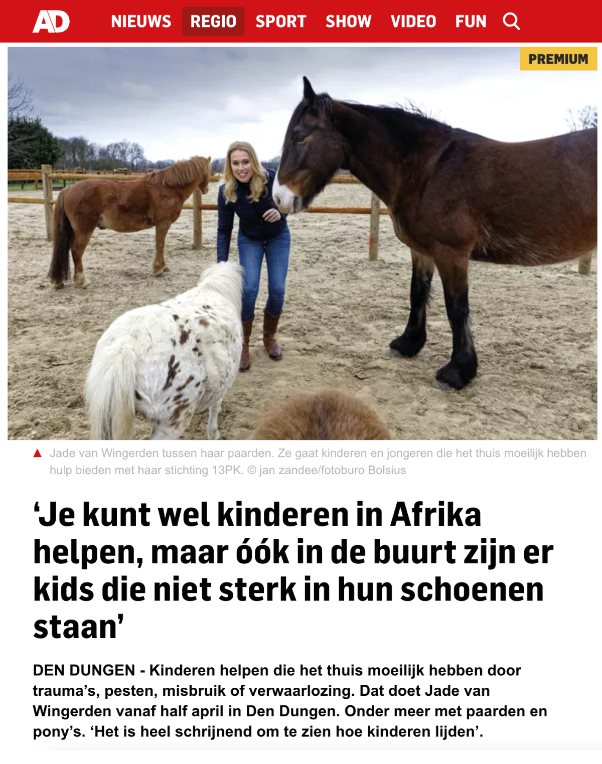 artikel in Brabants Dagblad